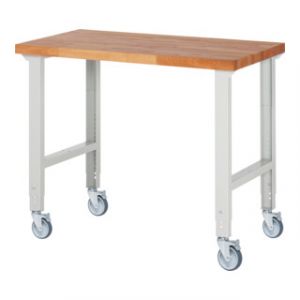 Rau &Eacute;tabli mobile r&eacute;glable en hauteur 7000-1, L1250xP700xH950-1000mm