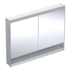 Geberit Armoire miroir One 120x90x15 cm, AL el, avec N + ComL, 2 portes