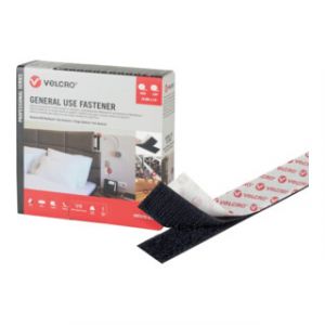 VELCRO Bande auto-agrippante usage g&eacute;n&eacute;ral 5m Crochet + boucle 20mm noir