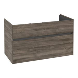 V&B Collaro Meuble sous lavabo 95,4x54,6x44,4 cm, vasque centrale, ch&ecirc;ne pierre