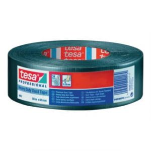 Adh&eacute;sif toil&eacute; duct tape 4663 argent L. 50 m l. 48 mm Rouleau TESA