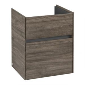 V&B Collaro Meuble sous lavabo 46x54,6x37,4 cm, vasque centrale, ch&ecirc;ne pierre