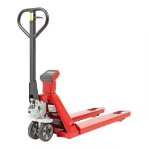 Transpalette peseur STIER, incr&eacute;ments de 1&nbsp;kg, capacit&eacute; 2&nbsp;000&nbsp;kg