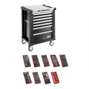 Servante d'atelier Facom JET.7GM3 avec 9 modules