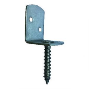 hadra Ferrure pour cl&ocirc;ture tress&eacute;e + charni&egrave;re jaune zingu&eacute;e