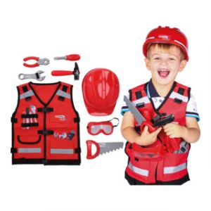 Gilet porte-outils pour enfant avec jeu d&rsquo;outils, 9&nbsp;pcs KS Tools