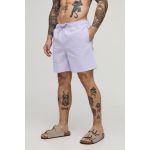 Short de bain mi-long à carreaux homme - violet - XS, violet