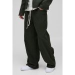 Pantalon baggy en velours côtelé homme - vert - S, vert