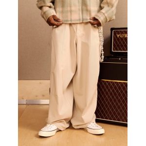 Pantalon bouffant délavé homme - ecru - 36, ecru