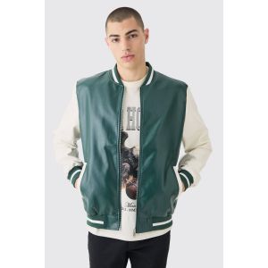 Veste universitaire unie homme - vert - S, vert