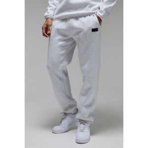 Jogging droit à écusson - MAN Active homme - gris - M, gris