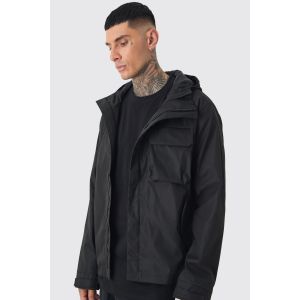 Tall - Parka légère à capuche en noir homme - M, noir