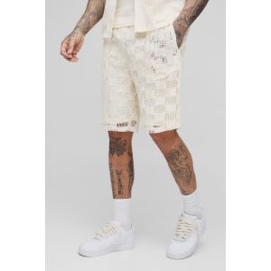 Tall - Short à carreaux et coutures apparentes homme - pierre - M, pierre