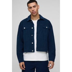 Veste oversize en velours côtelé homme - bleu - L, bleu