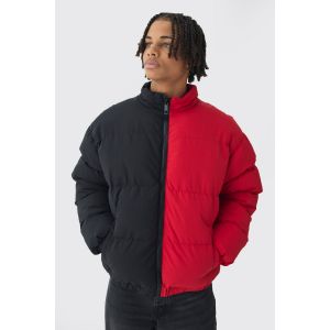 Doudoune à col montant en rouge homme - L, rouge