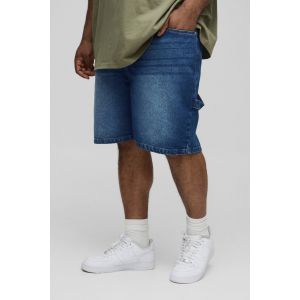 Grande taille - Short en jean charpentier homme - mid wash - 42, mid wash