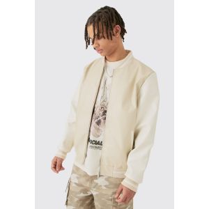 Veste universitaire unie homme - beige - XS, beige