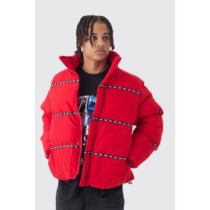 Doudoune oversize à col cheminée - MAN homme - rouge - M, rouge