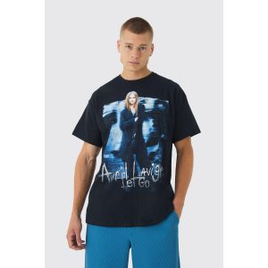 T-shirt oversize imprimé Avril Lavigne homme - noir - M, noir