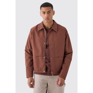 Veste oversize en velours côtelé homme - brun - S, brun