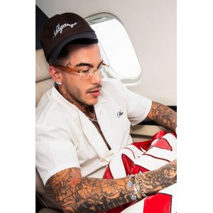Casquette à slogan brodé homme - marron - ONE SIZE, marron