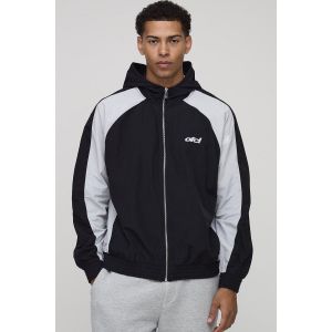 Veste oversize zippée à manches raglan - Ofcl homme - noir - L, noir