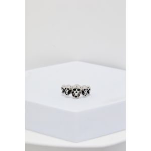 Bague tête de mort homme - argent - S/M, argent