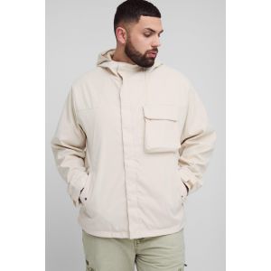 Grande taille - Parka légère à capuche homme - pierre - XXXL, pierre