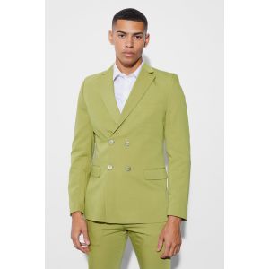 Blazer croisé cintré homme - vert - 40, vert