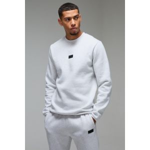 Sweat droit à écusson - MAN Active homme - gris - XS, gris