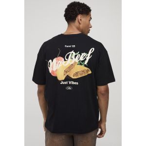 T-shirt oversize noir - Vibromasseur homme - S, noir