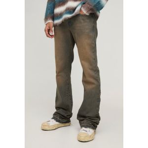 Jean flare à soufflet homme - kaki - 30R, kaki