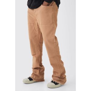 Tall - Jean flare à soufflet homme - marron - 34, marron