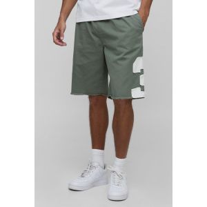 Tall - Short de serrage à écusson 13 homme - kaki - XL, kaki