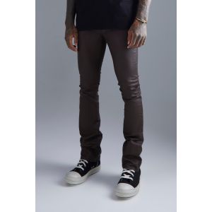Jean flare skinny homme - marron - 30S, marron