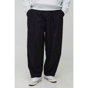 Grande taille - Pantalon bouffant à détails pincés homme - noir - 3XL, noir