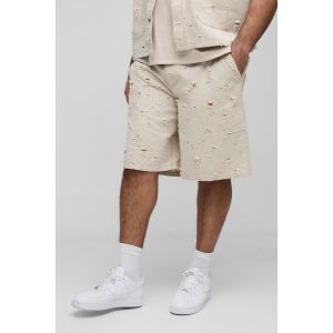 Grande taille - Short large en jean homme - pierre - 42, pierre