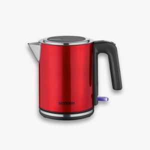 BOUILLOIRE SEVERIN WK3427, rouge inox, 1L, 2200 W,