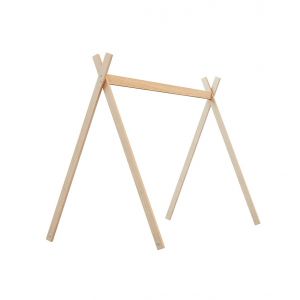 WEBABY - Tipi pour lit b&eacute;b&eacute; en bois 70 x 140 H&ecirc;tre Brut