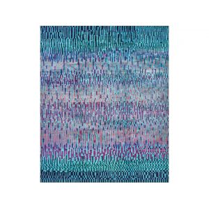 WATER MEADOW IN TURQUOISE BLUE & AUBERGINE