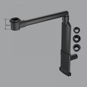 preotec Siphon gain de place de meuble pour vasque/lavabo et plan de toilette de jusqu’à 4 cm, PR2000+PR2001+GUM#NEW,