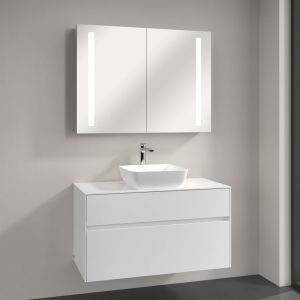 Villeroy & Boch Artis Vasque avec meuble sous-vasque Embrace, avec armoire de toilette My View 14, 41784101+A95600DH+A4221000, My View 14