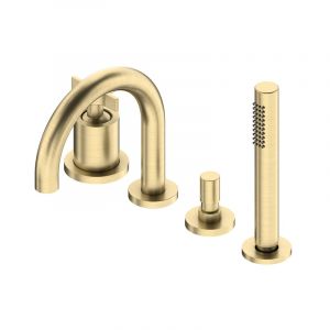 Ritmonio Diametro35 Cross Mitigeur de baignoire &agrave; 4 trous &agrave; monter sur gorge de baignoire, PR53EG202CHX,