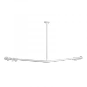 Villeroy & Boch ViCare Tringle de rideau de douche, avec fixation au plafond, 92170768,