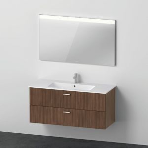 Duravit ME by Starck Lavabo avec meuble sous-lavabo Xbase, avec miroir, XB0073021210000,