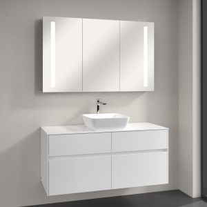 Villeroy & Boch Artis Vasque avec meuble sous-vasque Embrace, avec armoire de toilette My View 14, 417841R1+A95700DH+A4231200, My View 14