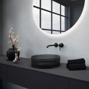 neoro n50 Plan de toilette slim l : 80 cm en bois stratifié (HPL), BN0402BM,