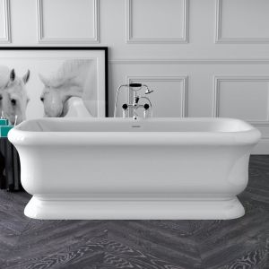 Tellkamp Vintage Baignoire rectangulaire en îlot, 0100-290-00-A/CR,