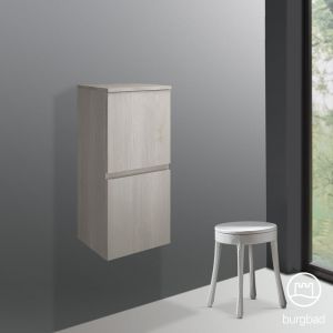 Burgbad Cube Demi-colonne, 2 portes, UHBH040LF3783,