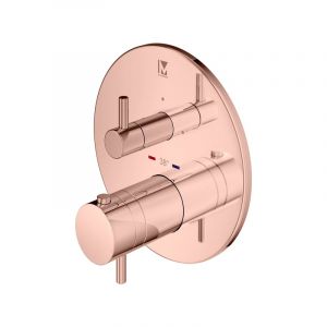 Mariner Eden coaxial round Mitigeur thermostatique pour 3 sorties, rond, EDE1803-RG,
